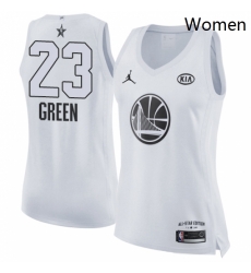 Womens Nike Jordan Golden State Warriors 23 Draymond Green Swingman White 2018 All Star Game NBA Jersey Womens Nike Jordan Golden State Warriors 23 Draymond Green Swingman White 2018 All Star Game NBA Jersey