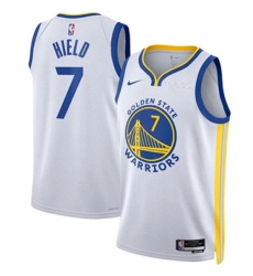 Youth Golden State Warriors 7 Buddy Hield White Association Edition Swingman Stitched Basketball Jersey Youth Golden State Warriors 7 Buddy Hield White Association Edition Swingman Stitched Basketball Jersey
