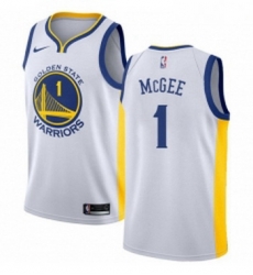 Youth Nike Golden State Warriors 1 JaVale McGee Authentic White Home NBA Jersey Association Edition Youth Nike Golden State Warriors 1 JaVale McGee Authentic White Home NBA Jersey Association Edition