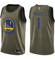Youth Nike Golden State Warriors 1 JaVale McGee Swingman Green Salute to Service NBA Jersey Youth Nike Golden State Warriors 1 JaVale McGee Swingman Green Salute to Service NBA Jersey