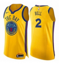 Youth Nike Golden State Warriors 2 Jordan Bell Swingman Gold NBA Jersey City Edition Youth Nike Golden State Warriors 2 Jordan Bell Swingman Gold NBA Jersey City Edition
