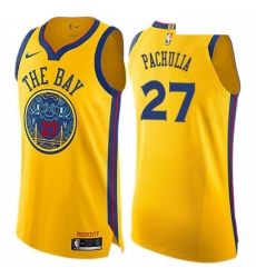 Youth Nike Golden State Warriors 27 Zaza Pachulia Swingman Gold NBA Jersey City Edition Youth Nike Golden State Warriors 27 Zaza Pachulia Swingman Gold NBA Jersey City Edition