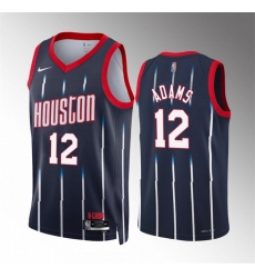 Men Houston Rockets 12 Steven Adams Navy Classic Edition Stitched Jersey Men Houston Rockets 12 Steven Adams Navy Classic Edition Stitched Jersey