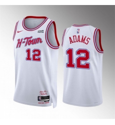 Men Houston Rockets 12 Steven Adams White 2023 24 City Edition Stitched Jersey Men Houston Rockets 12 Steven Adams White 2023 24 City Edition Stitched Jersey