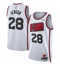 Men Houston Rockets 28 Alperen u015Eeng FCn White 2024 25 City Edition Stitched Jersey Men Houston Rockets 28 Alperen u015Eeng FCn White 2024 25 City Edition Stitched Jersey