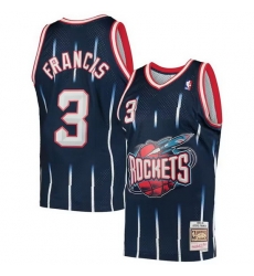 Men Houston Rockets 3 Steve Francis Navy 1999 2000 Mitchell 26 Ness Hardwood Classics Swingman Stitched Basketball Jersey Men Houston Rockets 3 Steve Francis Navy 1999 2000 Mitchell 26 Ness Hardwood Classics Swingman Stitched Basketball Jersey