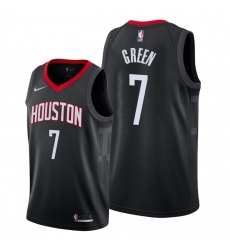 Men Houston Rockets 7 Jalen Green Black Jersey 2021 NBA Men Houston Rockets 7 Jalen Green Black Jersey 2021 NBA