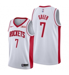 Men Houston Rockets 7 Jalen Green White Jersey 2021 NBA Men Houston Rockets 7 Jalen Green White Jersey 2021 NBA