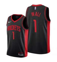Men Houston Rockets John Wall Black 2021 Edition Jerseys Men Houston Rockets John Wall Black 2021 Edition Jerseys