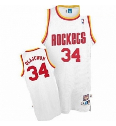 Mens Mitchell and Ness Houston Rockets 34 Hakeem Olajuwon Swingman White Throwback NBA Jersey Mens Mitchell and Ness Houston Rockets 34 Hakeem Olajuwon Swingman White Throwback NBA Jersey
