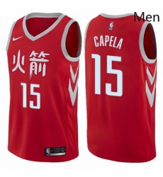 Mens Nike Houston Rockets 15 Clint Capela Swingman Red NBA Jersey City Edition Mens Nike Houston Rockets 15 Clint Capela Swingman Red NBA Jersey City Edition