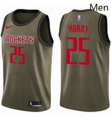 Mens Nike Houston Rockets 25 Robert Horry Swingman Green Salute to Service NBA Jersey Mens Nike Houston Rockets 25 Robert Horry Swingman Green Salute to Service NBA Jersey