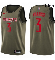 Mens Nike Houston Rockets 3 Steve Francis Swingman Green Salute to Service NBA Jersey Mens Nike Houston Rockets 3 Steve Francis Swingman Green Salute to Service NBA Jersey
