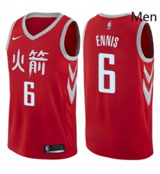 Mens Nike Houston Rockets 6 Tyler Ennis Swingman Red NBA Jersey City Edition Mens Nike Houston Rockets 6 Tyler Ennis Swingman Red NBA Jersey City Edition
