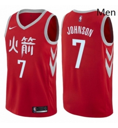Mens Nike Houston Rockets 7 Joe Johnson Authentic Red NBA Jersey City Edition Mens Nike Houston Rockets 7 Joe Johnson Authentic Red NBA Jersey City Edition