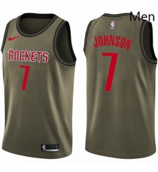 Mens Nike Houston Rockets 7 Joe Johnson Swingman Green Salute to Service NBA Jersey Mens Nike Houston Rockets 7 Joe Johnson Swingman Green Salute to Service NBA Jersey