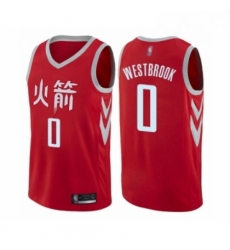 Womens Houston Rockets 0 Russell Westbrook Swingman Red Basketball Jersey City Edition Womens Houston Rockets 0 Russell Westbrook Swingman Red Basketball Jersey City Edition