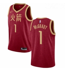 Womens Nike Houston Rockets 1 Tracy McGrady Swingman Red NBA Jersey 2018 19 City Edition Womens Nike Houston Rockets 1 Tracy McGrady Swingman Red NBA Jersey 2018 19 City Edition