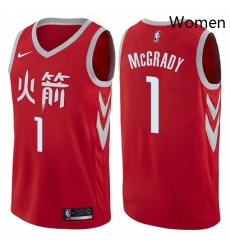 Womens Nike Houston Rockets 1 Tracy McGrady Swingman Red NBA Jersey City Edition Womens Nike Houston Rockets 1 Tracy McGrady Swingman Red NBA Jersey City Edition