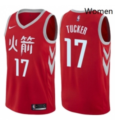 Womens Nike Houston Rockets 17 PJ Tucker Swingman Red NBA Jersey City Edition Womens Nike Houston Rockets 17 PJ Tucker Swingman Red NBA Jersey City Edition