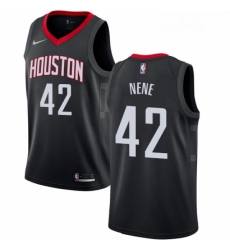 Womens Nike Houston Rockets 42 Nene Authentic Black Alternate NBA Jersey Statement Edition Womens Nike Houston Rockets 42 Nene Authentic Black Alternate NBA Jersey Statement Edition