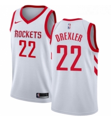 Youth Nike Houston Rockets 22 Clyde Drexler Swingman White Home NBA Jersey Association Edition Youth Nike Houston Rockets 22 Clyde Drexler Swingman White Home NBA Jersey Association Edition