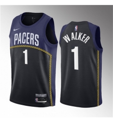 Men Indiana Pacers 1 Jarace Walker Blue 2023 Draft City Edition Stitched Basketball Jersey Men Indiana Pacers 1 Jarace Walker Blue 2023 Draft City Edition Stitched Basketball Jersey