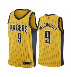 Men Indiana Pacers 9 T J McConnell Gold NBA Swingman 2020 21 Earned Edition Jersey Men Indiana Pacers 9 T J McConnell Gold NBA Swingman 2020 21 Earned Edition Jersey