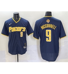 Men Indiana Pacers 9 T J McConnell Navy 2025 Finals Vapor Stitched Baseball Jersey Men Indiana Pacers 9 T J McConnell Navy 2025 Finals Vapor Stitched Baseball Jersey