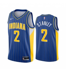 Men Nike Indiana Pacers 2 Cassius Stanley Blue NBA Swingman 2020 21 City Edition Jersey Men Nike Indiana Pacers 2 Cassius Stanley Blue NBA Swingman 2020 21 City Edition Jersey