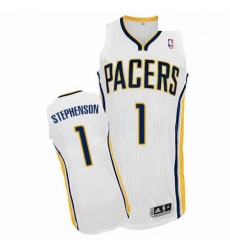Mens Adidas Indiana Pacers 1 Lance Stephenson Authentic White Home NBA Jersey Mens Adidas Indiana Pacers 1 Lance Stephenson Authentic White Home NBA Jersey
