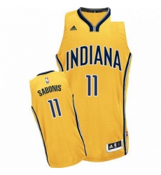Mens Adidas Indiana Pacers 11 Domantas Sabonis Swingman Gold Alternate NBA Jersey Mens Adidas Indiana Pacers 11 Domantas Sabonis Swingman Gold Alternate NBA Jersey