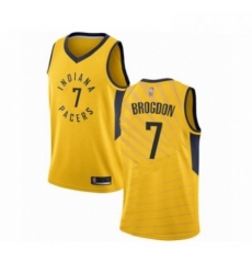 Mens Indiana Pacers 7 Malcolm Brogdon Authentic Gold Basketball Jersey Statement Edition Mens Indiana Pacers 7 Malcolm Brogdon Authentic Gold Basketball Jersey Statement Edition