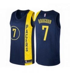 Mens Indiana Pacers 7 Malcolm Brogdon Authentic Navy Blue Basketball Jersey City Edition Mens Indiana Pacers 7 Malcolm Brogdon Authentic Navy Blue Basketball Jersey City Edition