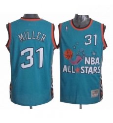 Mens Mitchell and Ness Indiana Pacers 31 Reggie Miller Authentic Light Blue 1996 All Star Throwback NBA Jersey Mens Mitchell and Ness Indiana Pacers 31 Reggie Miller Authentic Light Blue 1996 All Star Throwback NBA Jersey