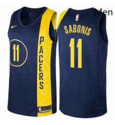 Mens Nike Indiana Pacers 11 Domantas Sabonis Authentic Navy Blue NBA Jersey City Edition Mens Nike Indiana Pacers 11 Domantas Sabonis Authentic Navy Blue NBA Jersey City Edition