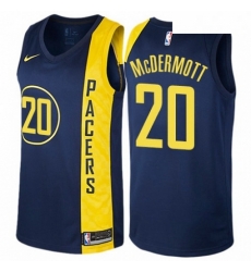 Mens Nike Indiana Pacers 20 Doug McDermott Swingman Navy Blue NBA Jersey City Edition Mens Nike Indiana Pacers 20 Doug McDermott Swingman Navy Blue NBA Jersey City Edition