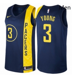 Mens Nike Indiana Pacers 3 Joe Young Swingman Navy Blue NBA Jersey City Edition Mens Nike Indiana Pacers 3 Joe Young Swingman Navy Blue NBA Jersey City Edition