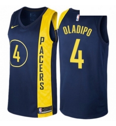 Mens Nike Indiana Pacers 4 Victor Oladipo Swingman Navy Blue NBA Jersey City Edition Mens Nike Indiana Pacers 4 Victor Oladipo Swingman Navy Blue NBA Jersey City Edition
