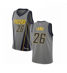 Womens Indiana Pacers 26 Jeremy Lamb Swingman Gray Basketball Jersey City Edition Womens Indiana Pacers 26 Jeremy Lamb Swingman Gray Basketball Jersey City Edition