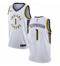 Womens Nike Indiana Pacers 1 Lance Stephenson Authentic White NBA Jersey Association Edition Womens Nike Indiana Pacers 1 Lance Stephenson Authentic White NBA Jersey Association Edition