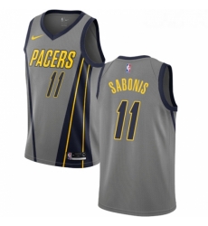 Womens Nike Indiana Pacers 11 Domantas Sabonis Swingman Gray NBA Jersey City Edition Womens Nike Indiana Pacers 11 Domantas Sabonis Swingman Gray NBA Jersey City Edition
