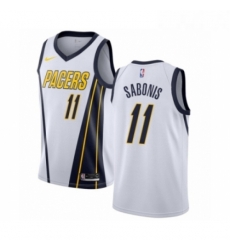 Womens Nike Indiana Pacers 11 Domantas Sabonis White Swingman Jersey Earned Edition Womens Nike Indiana Pacers 11 Domantas Sabonis White Swingman Jersey Earned Edition