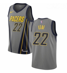 Womens Nike Indiana Pacers 22 T J Leaf Swingman Gray NBA Jersey City Edition Womens Nike Indiana Pacers 22 T J Leaf Swingman Gray NBA Jersey City Edition