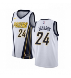 Womens Nike Indiana Pacers 24 Alize Johnson White Swingman Jersey Earned Edition Womens Nike Indiana Pacers 24 Alize Johnson White Swingman Jersey Earned Edition