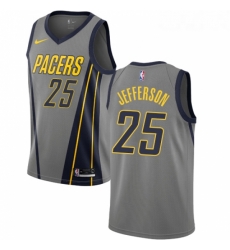 Womens Nike Indiana Pacers 25 Al Jefferson Swingman Gray NBA Jersey City Edition Womens Nike Indiana Pacers 25 Al Jefferson Swingman Gray NBA Jersey City Edition