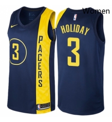 Womens Nike Indiana Pacers 3 Aaron Holiday Swingman Navy Blue NBA Jersey City Edition Womens Nike Indiana Pacers 3 Aaron Holiday Swingman Navy Blue NBA Jersey City Edition