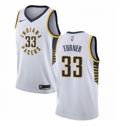 Womens Nike Indiana Pacers 33 Myles Turner Authentic White NBA Jersey Association Edition Womens Nike Indiana Pacers 33 Myles Turner Authentic White NBA Jersey Association Edition