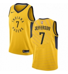 Womens Nike Indiana Pacers 7 Al Jefferson Swingman Gold NBA Jersey Statement Edition Womens Nike Indiana Pacers 7 Al Jefferson Swingman Gold NBA Jersey Statement Edition