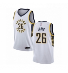 Youth Indiana Pacers 26 Jeremy Lamb Swingman White Basketball Jersey Association Edition Youth Indiana Pacers 26 Jeremy Lamb Swingman White Basketball Jersey Association Edition